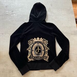 Vintage Juicy Couture Hoodie Y2K Velour